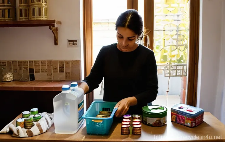 재활용센터 이용 가이드 - **"Punto Limpio" Family Recycling Day:**
    A vibrant and clean image of a diverse Spanish family –...